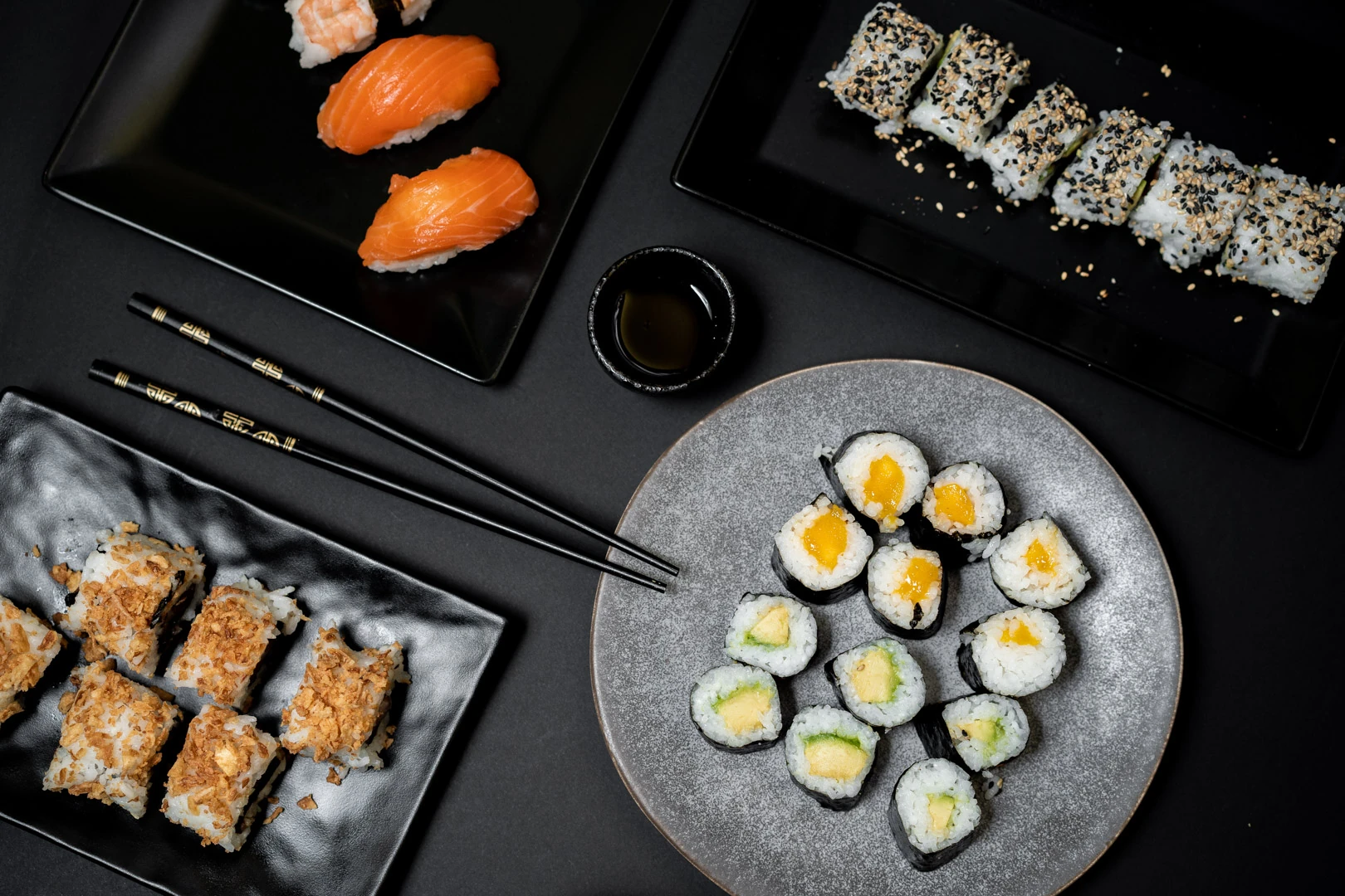 Sushi and roll